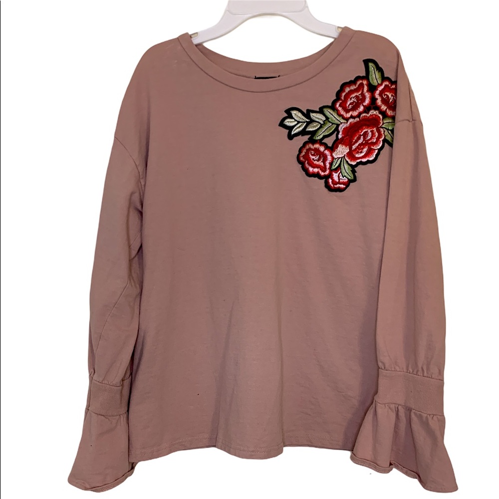 *final* Hannah Crewneck Rose Pullover Large